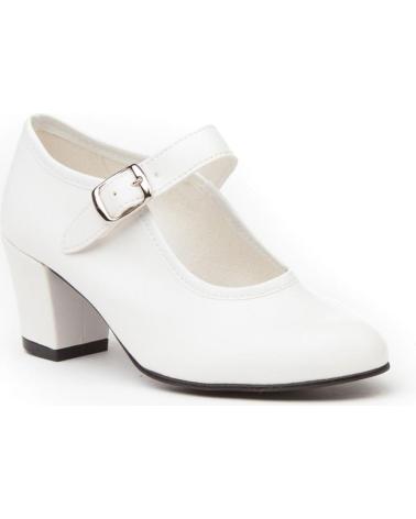 Zapatos de tacón pour Femme et Fille ANGELITOS ZAPATO FLAMENCA 302 BLANCO