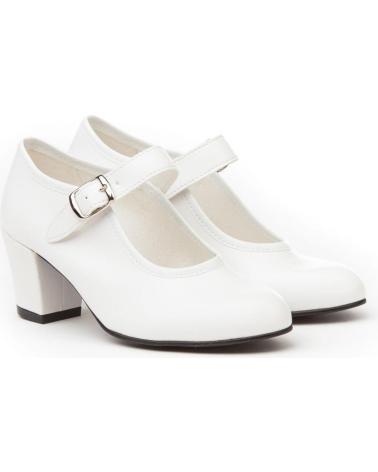 Zapatos de tacón pour Femme et Fille ANGELITOS ZAPATO FLAMENCA 302 BLANCO