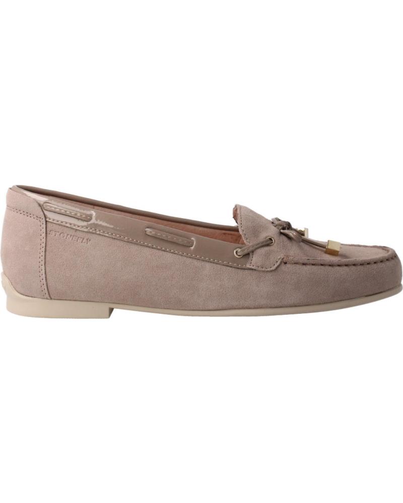Mocasines de Mujer STONEFLY MOCASIN LAZO TAUPE BROWN