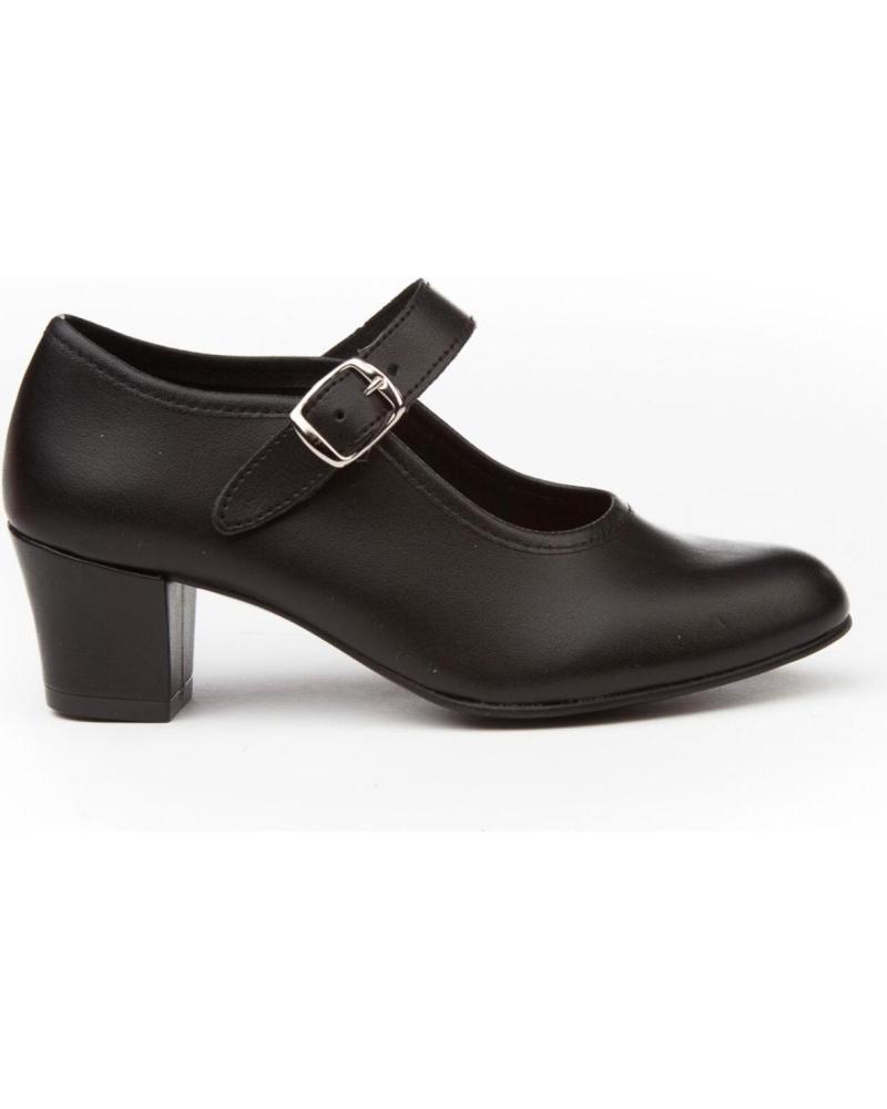 Sapatos de salto de Mulher e Menina ANGELITOS ZAPATO FLAMENCA 302 NEGRO