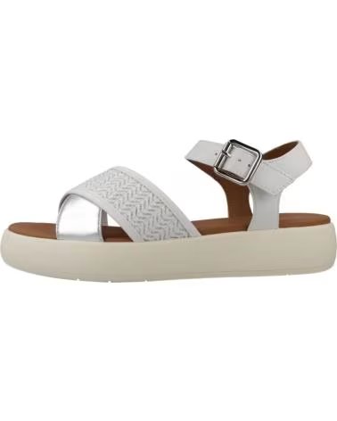 GEOX SANDÁLIAS D550NF COM TIRAS CRUZADAS E PLATAFORMA BLANCO
