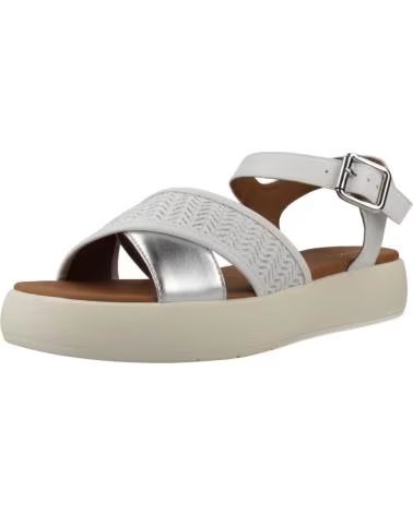 GEOX SANDÁLIAS D550NF COM TIRAS CRUZADAS E PLATAFORMA BLANCO