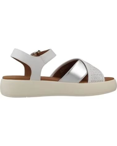 GEOX SANDÁLIAS D550NF COM TIRAS CRUZADAS E PLATAFORMA BLANCO