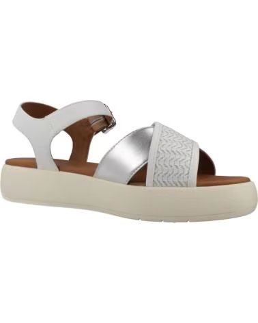 GEOX SANDÁLIAS D550NF COM TIRAS CRUZADAS E PLATAFORMA BLANCO