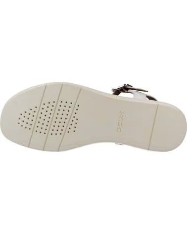 GEOX SANDÁLIAS D550NF COM TIRAS CRUZADAS E PLATAFORMA BLANCO