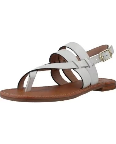 GEOX GEOX MADDALUSIA WHITE SANDALS C1000