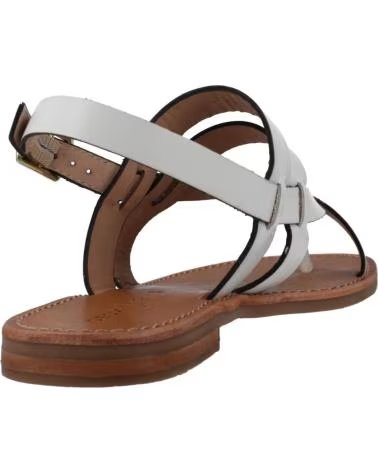 GEOX GEOX MADDALUSIA WHITE SANDALS C1000