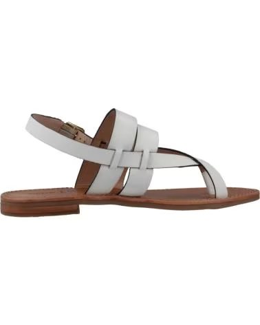 GEOX GEOX MADDALUSIA WHITE SANDALS C1000