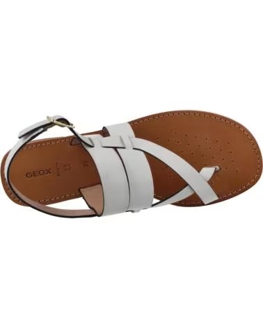 GEOX GEOX MADDALUSIA WHITE SANDALS C1000