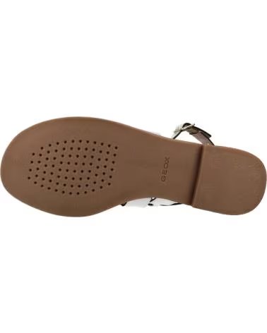 GEOX GEOX MADDALUSIA WHITE SANDALS C1000