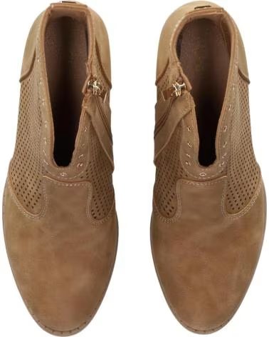 CHIKA10 RAMBLA 08 STIEFELETTEN AUS PERFORIERTEM LEDER CUERO-TAN