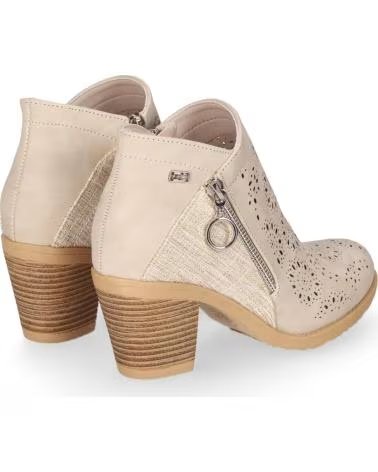 CHIKA10 TONIA STIEFELETTEN MIT CUT-OUTS UND SEITLICHEM REISSVERSCHLUSS BEIG-BEIGE