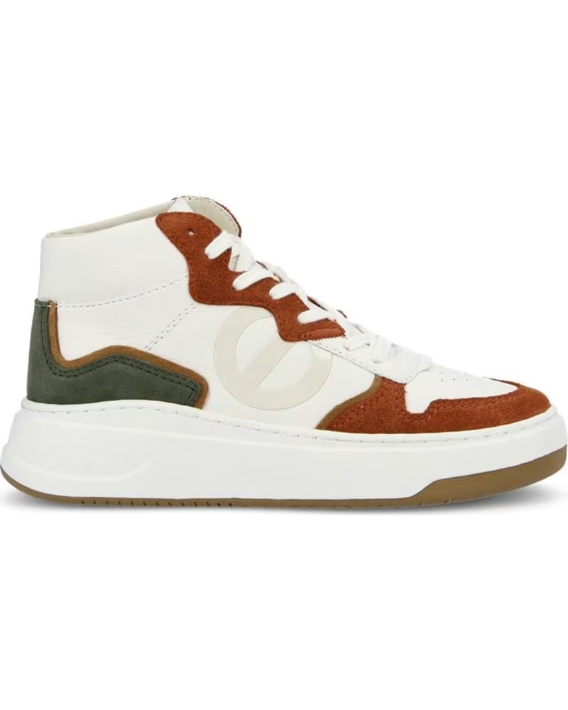 NO NAME SNEAKERS BRIDGET MID WHITE-PEACH