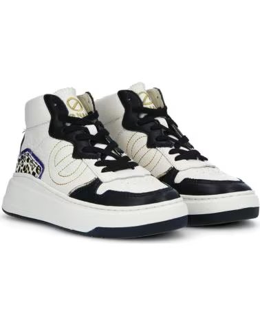 NO NAME ZAPATILLAS BRIDGET MID CON DETALLES ANIMAL PRINT DOVE-GOLD