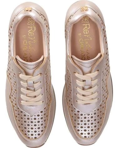 CHIKA10 PLATEAU-SNEAKER GELOCHT SAUCE PLATIN PLATINO-LG GOLD