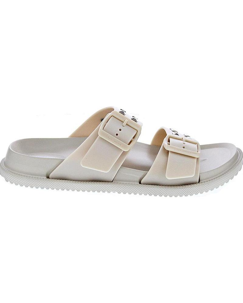 PEPE JEANS ZAPATOS ZAPATOS MUJER SANDALIAS MODELO OCEAN STUDS COLOR BLA BLANCO