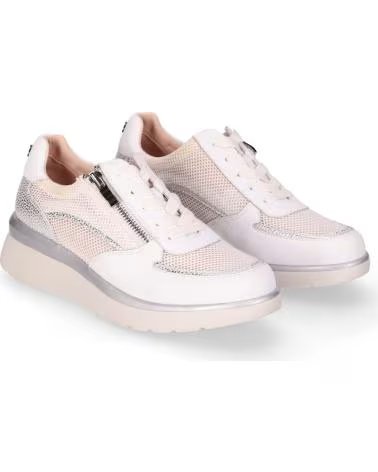 CHIKA10 ZAPATILLAS CASUAL HIBISCO 06 CON CIERRE LATERAL Y DETALLES METALIZADOS BLANCO-WHITE