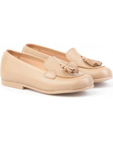 Mocasines de Niña ANGELITOS MOCASIN PIEL 391 CAMEL
