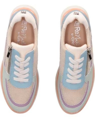 CHIKA10 SNEAKER CASUAL CON CERNIERA LATERALE HIBISCO MULTICOLOR