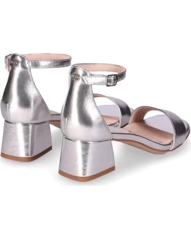 CHIKA10 SANDÁLIAS DE SALTO BLOCO MELANIA PLATA-SILVER
