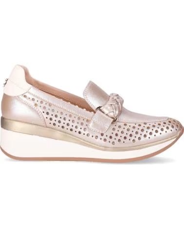 CHIKA10 MOCASSINS COMPENSÉS AVEC DÉTAIL TRESSÉ PLATINO-LG GOLD