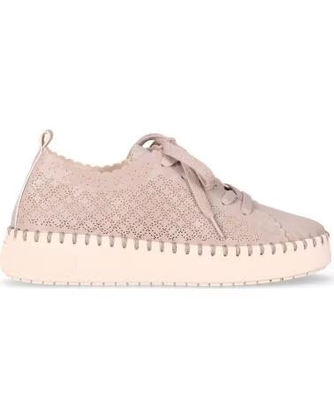 CHIKA10 SNEAKERS CARMEN UP 03 CON DETTAGLI CUCITURE TAUPE-TAUPE