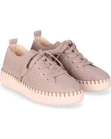 CHIKA10 CARMEN UP 03 SNEAKER MIT NAHTDETAILS TAUPE-TAUPE