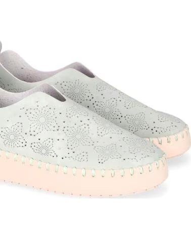 CHIKA10 CARMEN UP 04 STRUKTURIERTE SLIP-ON SNEAKER VERDE-GREEN