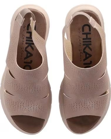 CHIKA10 LÄSSIGE PLATEAU-SANDALE KALUA TAUPE-TAUPE