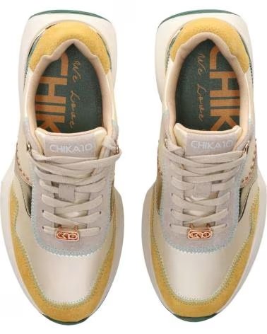 CHIKA10 SNEAKERS KIMBERLY 07 PLATIN UND GOLD PLATINO-LG GOLD