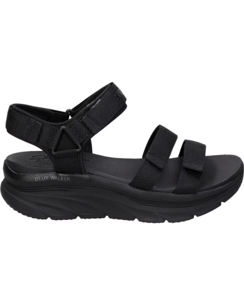 SKECHERS SANDÁLIAS DESPORTIVAS 112886 COM TIRAS AJUSTÁVEIS NEGRO
