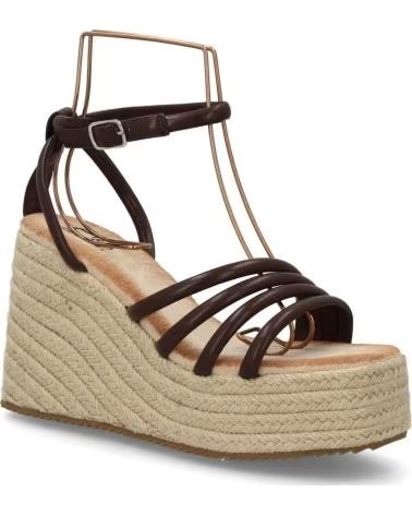 SPORT3PUNTO0 KEILSANDALETTE MIT WICKELRIEMEN UND PLATEAU VARIOS COLORES