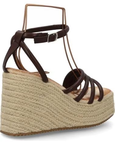 SPORT3PUNTO0 KEILSANDALETTE MIT WICKELRIEMEN UND PLATEAU VARIOS COLORES