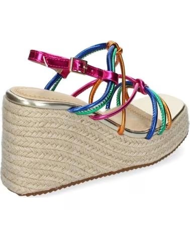 SPORT3PUNTO0 KEILSANDALEN MIT MEHRFARBIGEN METALLIC-RIEMCHEN VARIOS COLORES