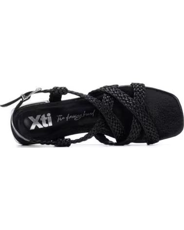 XTI SANDÁLIAS 145259 COM TIRAS ENTRELAÇADAS NEGRO