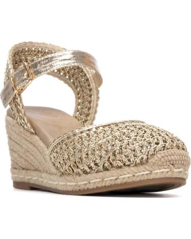 XTI ALPARGATAS DE MUJER 145296 01 ORO-PLATINO