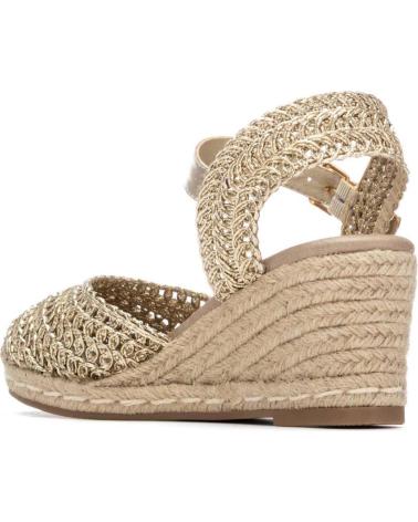 XTI ALPARGATAS DE MUJER 145296 01 ORO-PLATINO