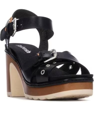 REFRESH 175290 PLATFORM SANDALS WITH BLOCK HEEL NEGRO