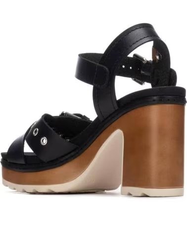 REFRESH 175290 PLATFORM SANDALS WITH BLOCK HEEL NEGRO