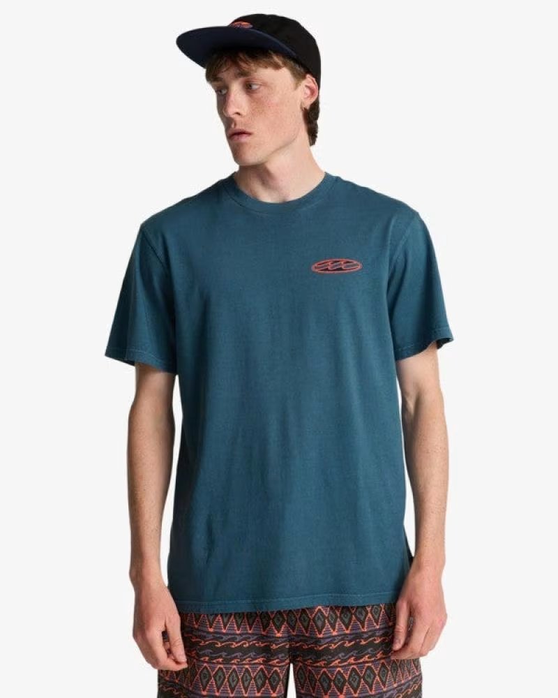BILLABONG CAMISETA DE MANGA CORTA POSTER EN PARA HOMBRE AZUL