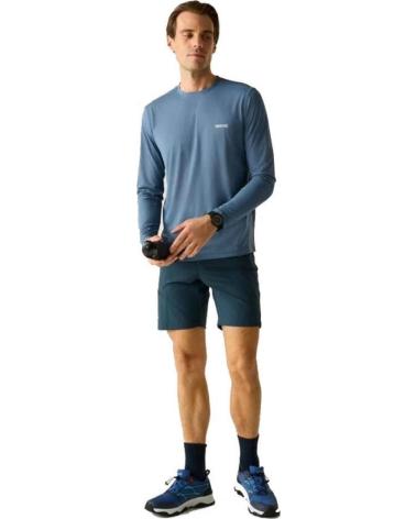 REGATTA CAMISETA DE MANGA LARGA ANTI-INSECTOS RMT354-ZZ8 AZUL