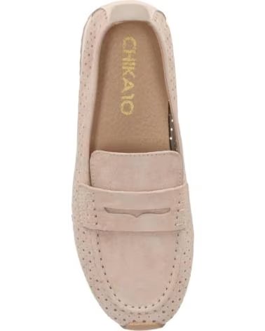 CHIKA10 MOCASIN DE PIEL PARA MUJER CLAIRE 03 COLOR BEIG