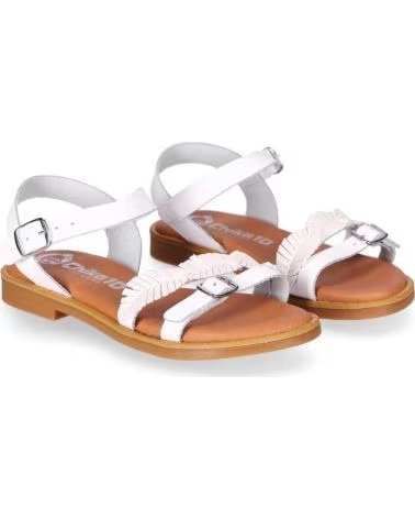 CHIKA10 SANDALES CHIC À BRIDES TRESSÉES ET FERMETURE À BOUCLE BLANCO-WHITE