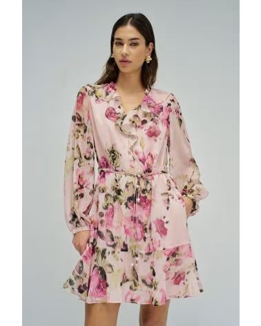 SALSA VESTIDO CORTO ESTAMPADO FLORAL 21011086 ROSA