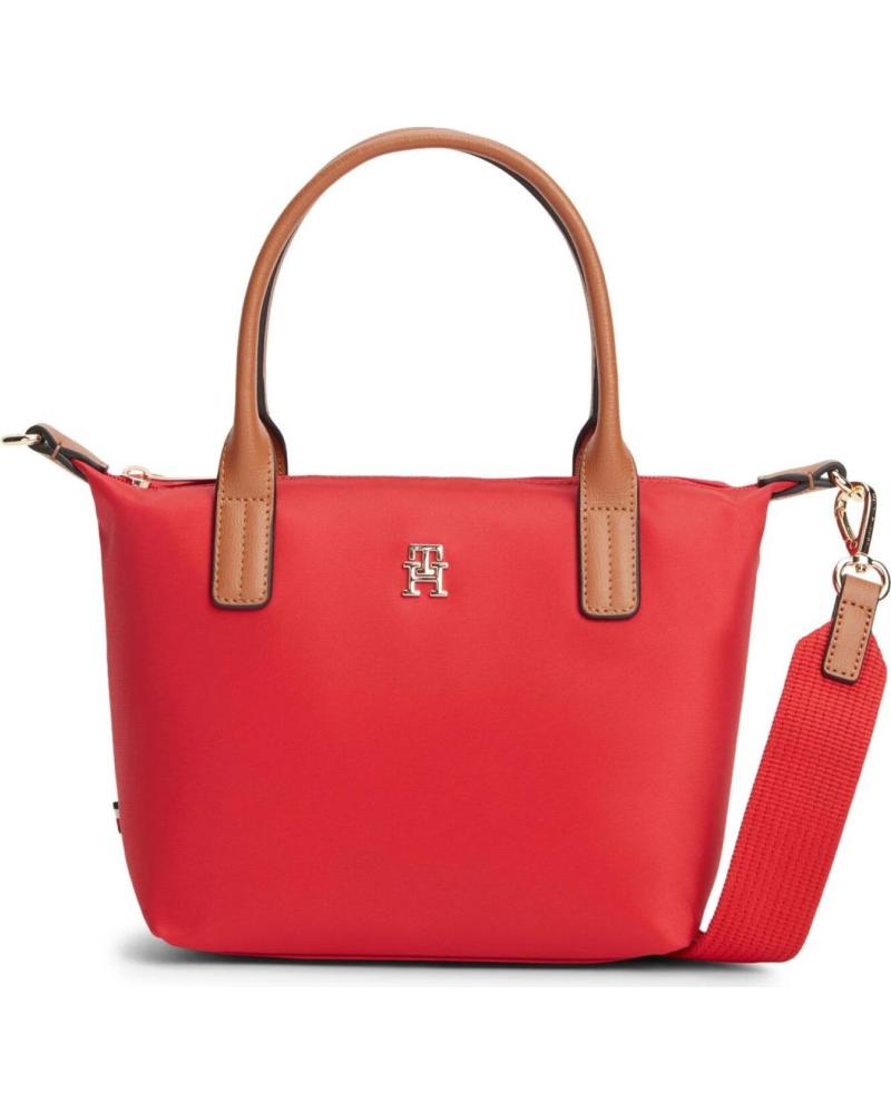TOMMY HILFIGER BANDOLERA POPETTE MINI TOTE EN COLOR PAR ROJO