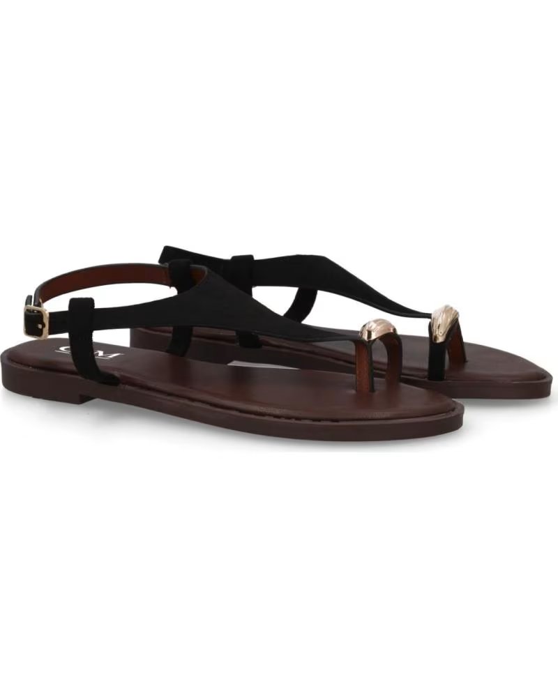 SPORT3PUNTO0 T-STRAP-SANDALE MIT SCHNALLENDETAIL VARIOS COLORES