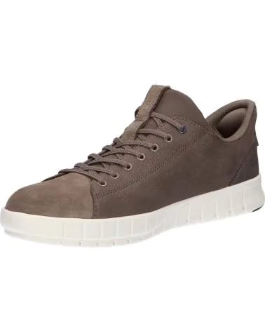 GEOX SNEAKERS GEOX U FLEXTRIDE PLUS IN PELLE SCAMOSCIATA GRIGIA C1018 DOVE GREY