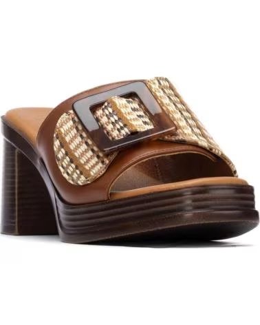 REFRESH SANDALIAS DE TACON 175028 EN MARRON PARA MUJER CAMEL