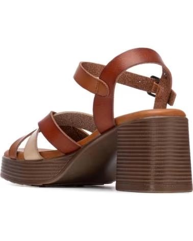 REFRESH SANDALIAS DE TACON 175096 EN MARRON PARA MUJER CAMEL