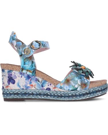 LAURA VITA SANDALIAS PARA MUJER FACYO 75 FLORES BLEU